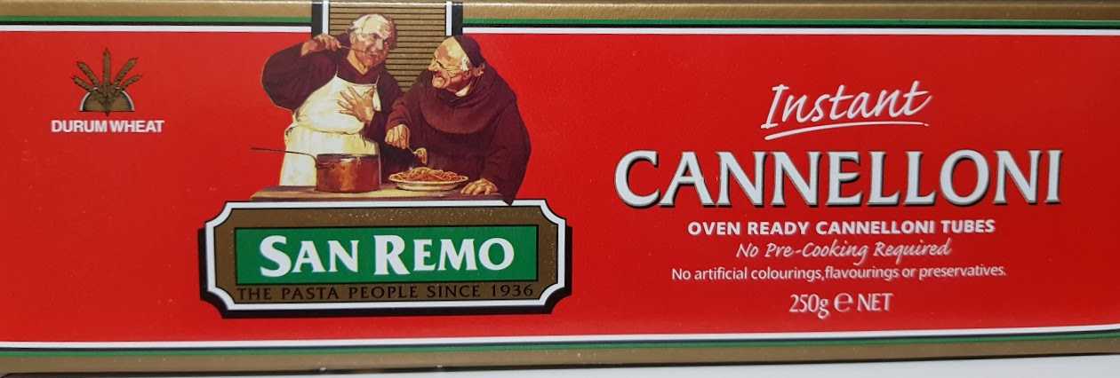 San Remo cannelloni pack
